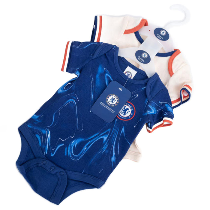 Chelsea FC 2024/25 Season 2 Pack Bodysuit 0-3 Mths