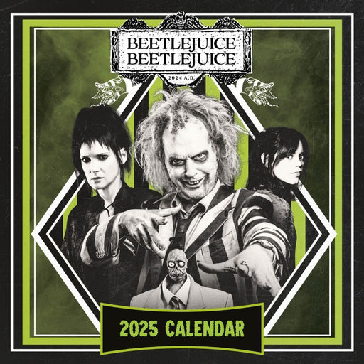 Beetlejuice 2 The Movie Square Calendar 2025