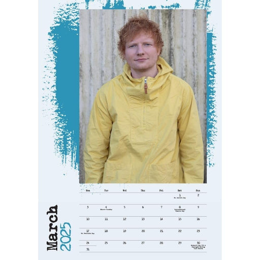 Ed Sheeran A3 Calendar 2025