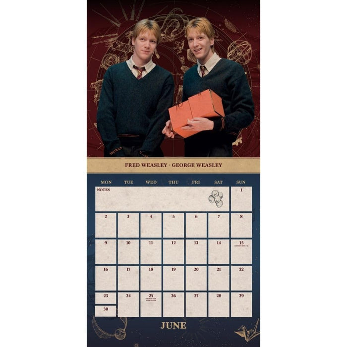 Harry Potter Square Calendar 2025