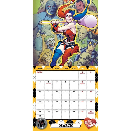 Harley Quinn Square Calendar 2025