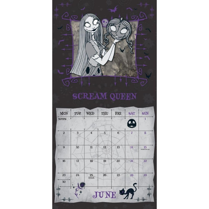 The Nightmare Before Christmas Square Calendar 2025