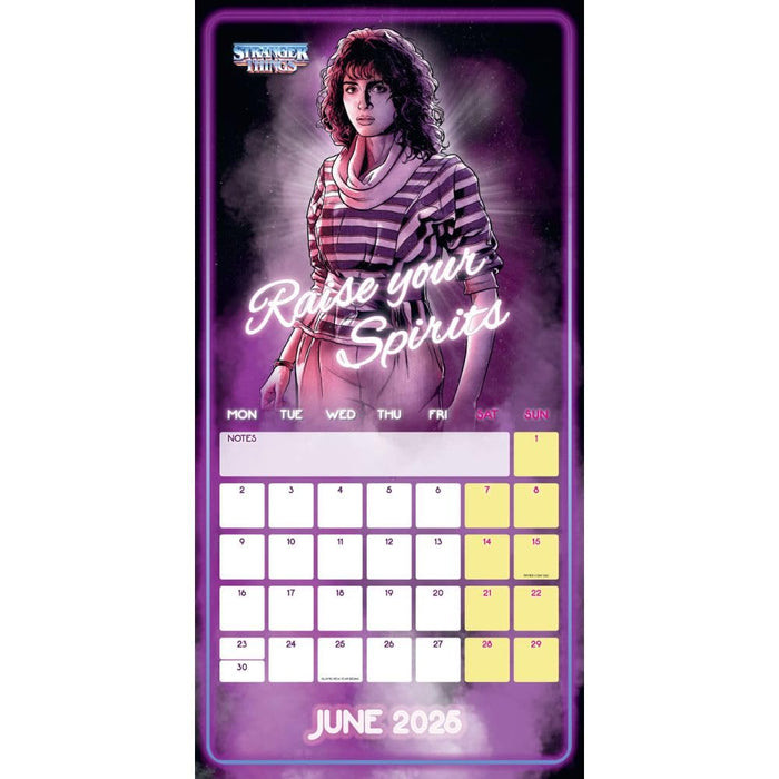 Stranger Things Square Calendar 2025