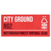 Nottingham Forest FC Colour Street Sign