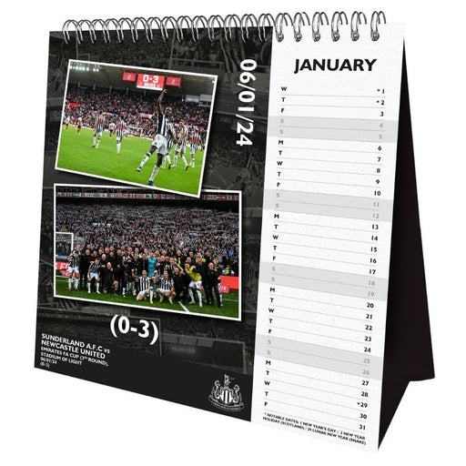 Newcastle United FC Desktop Calendar 2025