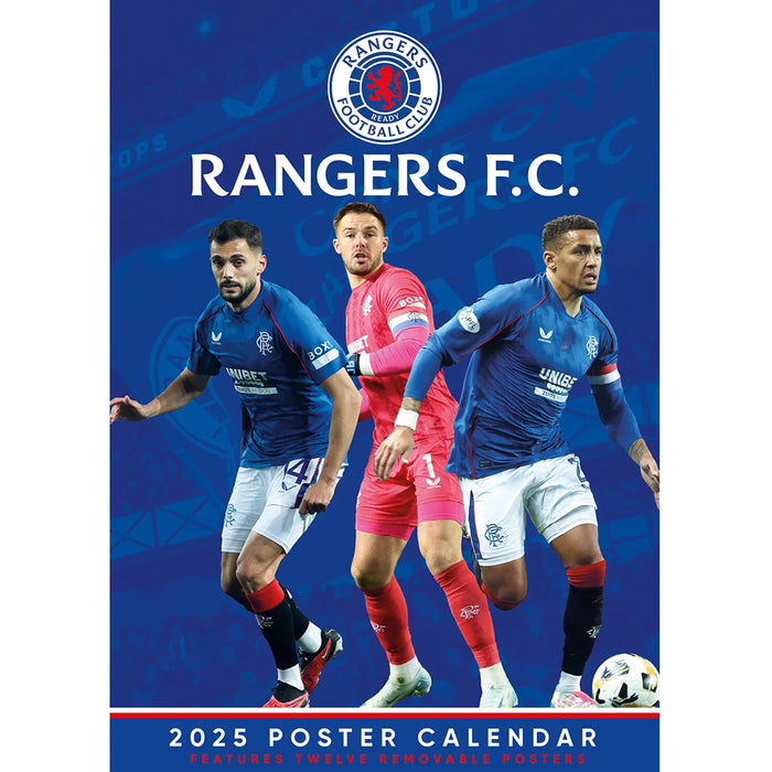 Rangers FC A3 Calendar 2025