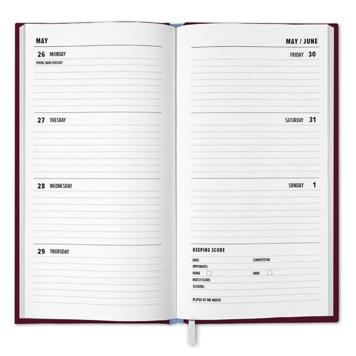 Aston Villa FC Slim Diary 2025