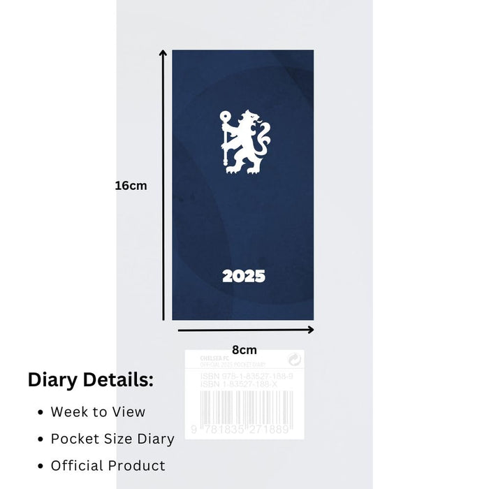 Chelsea FC Slim Diary 2025