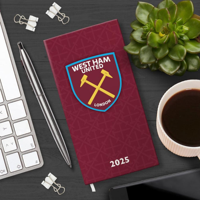 West Ham United FC Slim Diary 2025