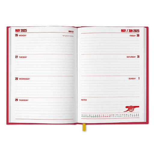 Arsenal FC A5 Diary 2025