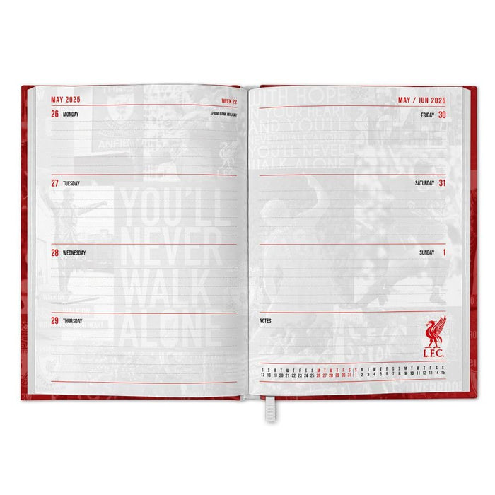 Liverpool FC A5 Diary 2025