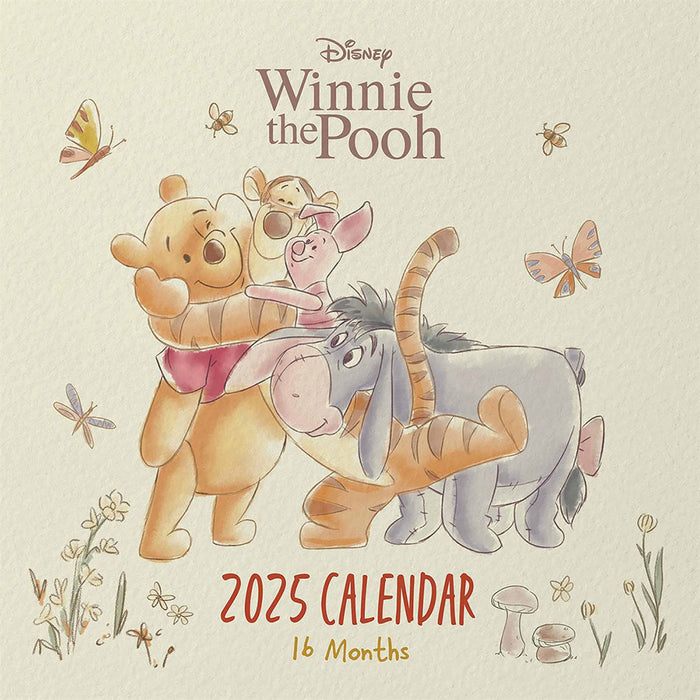 Winnie The Pooh Square Calendar 2025