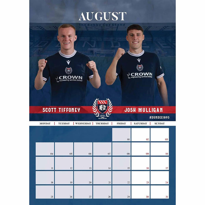 Dundee FC A3 Calendar 2025