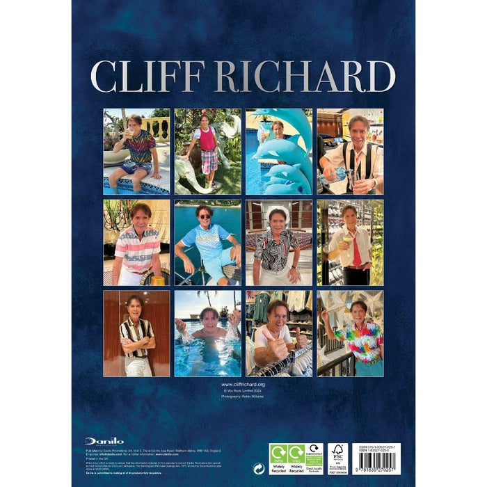 Cliff Richard A3 Calendar 2025