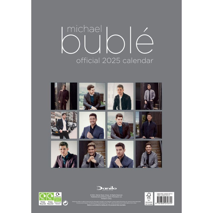 Michael Buble A3 Calendar 2025