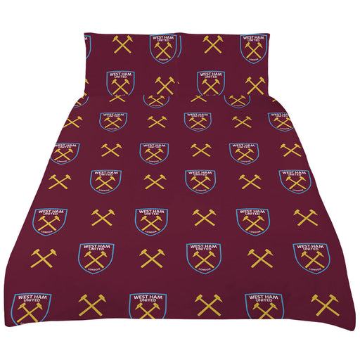 West Ham United FC Colour Split King Duvet Set