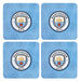 Manchester City FC 4pk Cork Coaster