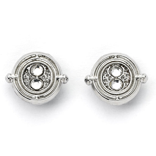 Harry Potter Silver Plated Time Turner Stud Earrings