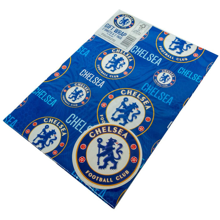 Chelsea FC Text Gift Wrap - Excellent Pick