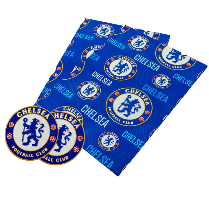 Chelsea FC Text Gift Wrap - Excellent Pick