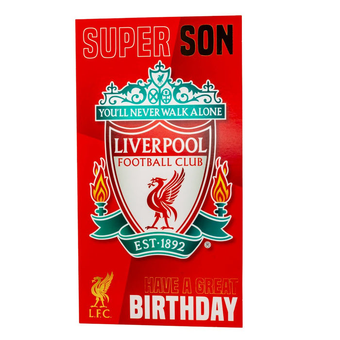 Liverpool FC Birthday Card Super Son - Excellent Pick