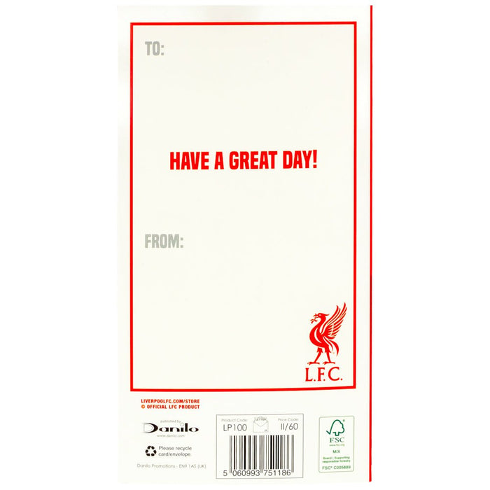 Liverpool FC Crest Birthday Card - Excellent Pick