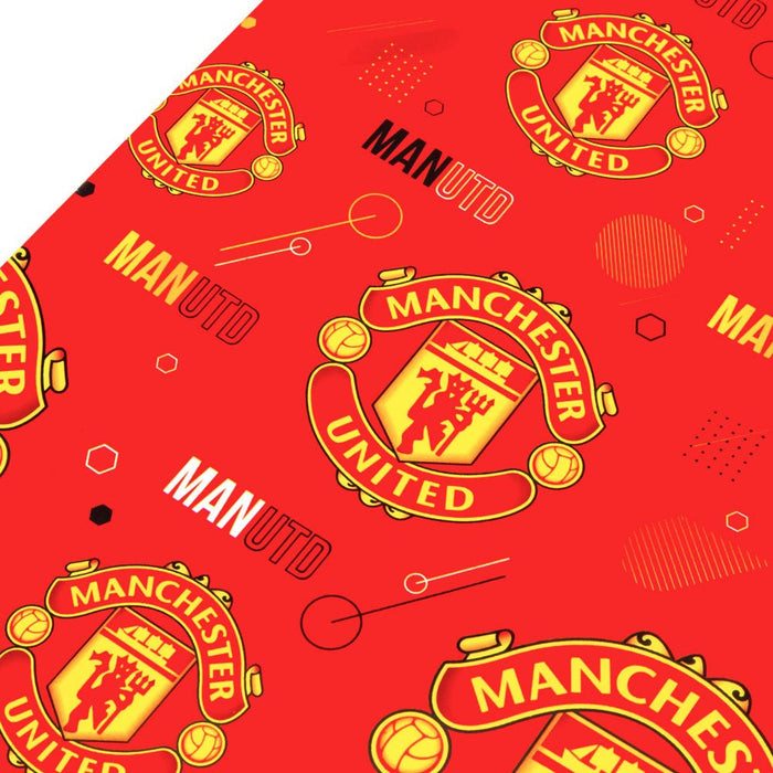 Manchester United FC Text Gift Wrap - Excellent Pick