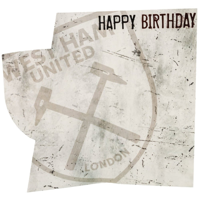 West Ham United FC Crest Birthday Card - Excellent Pick