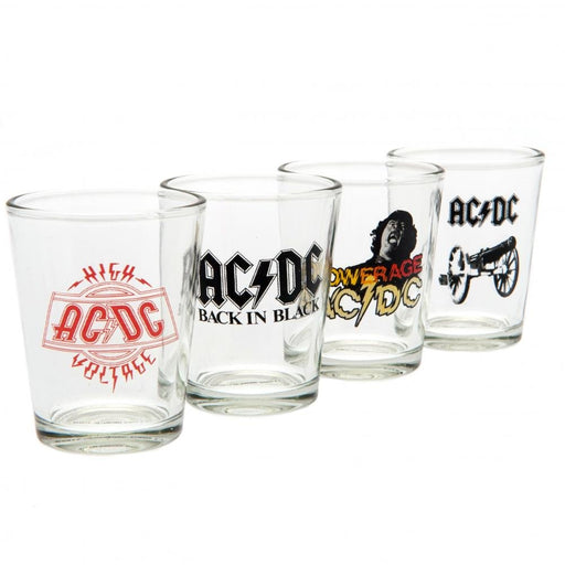 AC/DC 4pk Shot Glass Set - Excellent Pick