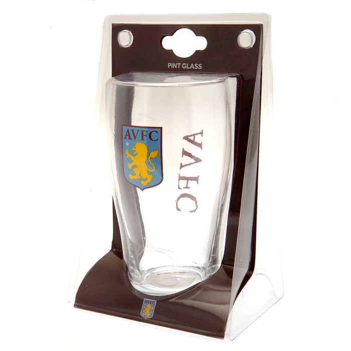 Aston Villa FC Tulip Pint Glass - Excellent Pick