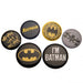 Batman Button Badge Set - Excellent Pick