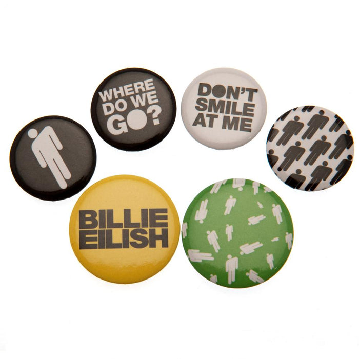 Billie Eilish Button Badge Set Stickman - Excellent Pick