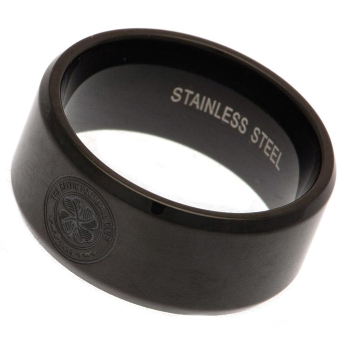 Celtic FC Black IP Ring Large