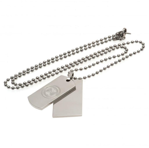 Celtic FC Double Dog Tag & Chain - Excellent Pick