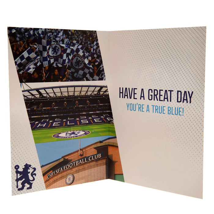 Chelsea FC Birthday Card With Stickers - Excellent Pick