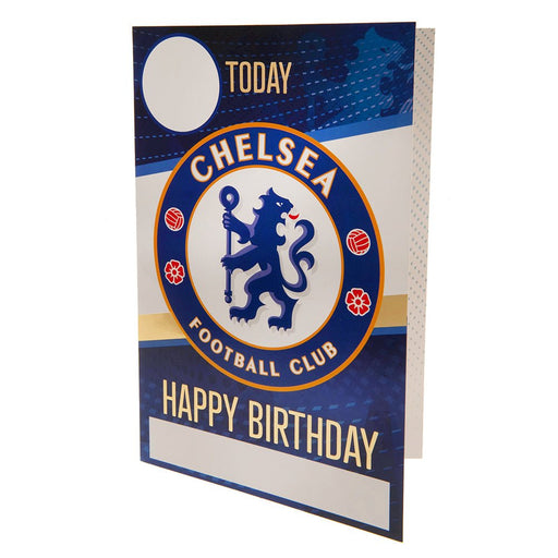 Chelsea FC Birthday Card With Stickers - Excellent Pick