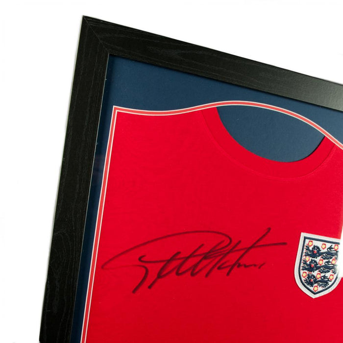 England FA Sir Geoff Hurst Signed Shirt (Framed) - Excellent Pick