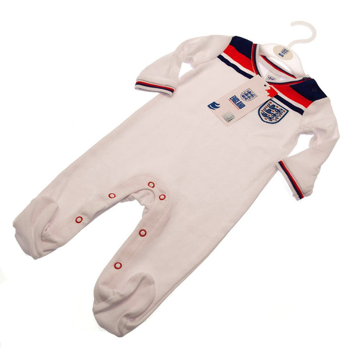 England FA Sleepsuit 82 Retro 0-3 Mths - Excellent Pick