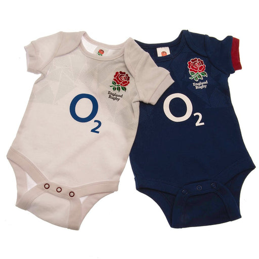 England RFU 2 Pack Bodysuit 6/9 mths PC - Excellent Pick