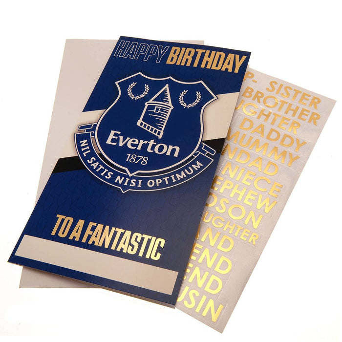 Everton FC Birthday Card Personalised - Excellent Pick