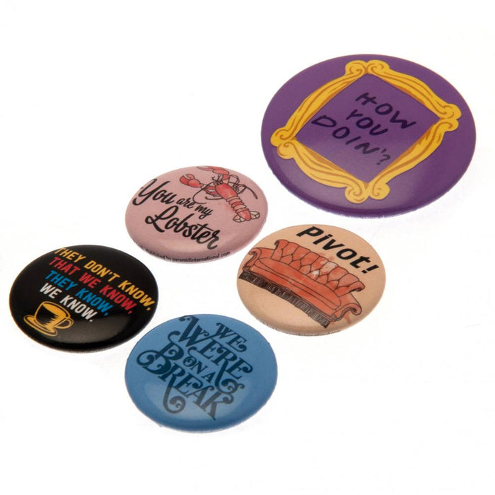 Friends Button Badge Set - Excellent Pick