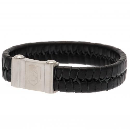 Fulham FC Single Plait Leather Bracelet - Excellent Pick