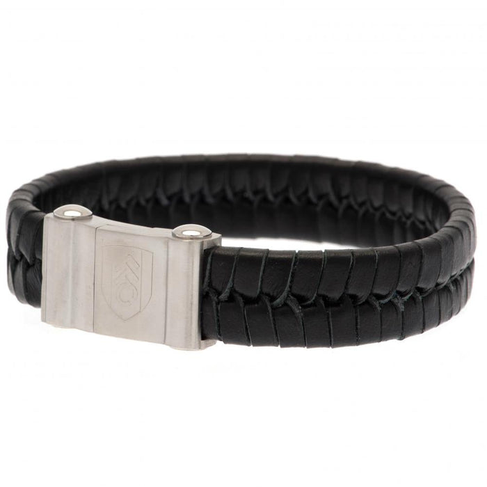 Fulham FC Single Plait Leather Bracelet - Excellent Pick