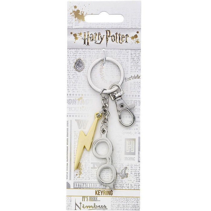 Harry Potter Charm Keyring Lightning Bolt & Glasses - Excellent Pick