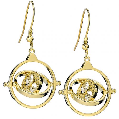 Harry Potter Gold Plated Crystal Earrings Time Turner - Excellent Pick