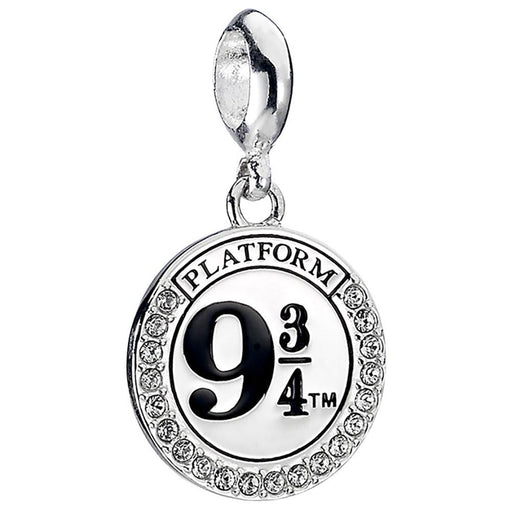 Harry Potter Sterling Silver Crystal Charm 9 & 3 Quarters - Excellent Pick