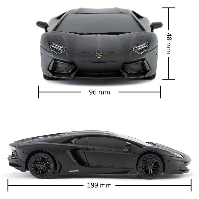 Lamborghini Aventador Radio Controlled Car 1:24 Scale Black - Excellent Pick