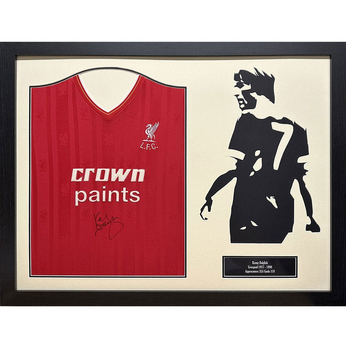 Liverpool FC 1986 Dalglish Signed Shirt Silhouette - Excellent Pick