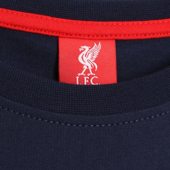 Liverpool FC 88-89 Crest T Shirt Mens Navy S - Excellent Pick