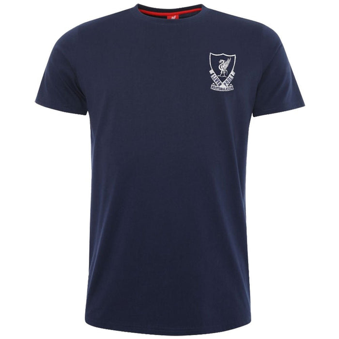 Liverpool FC 88-89 Crest T Shirt Mens Navy XXL - Excellent Pick